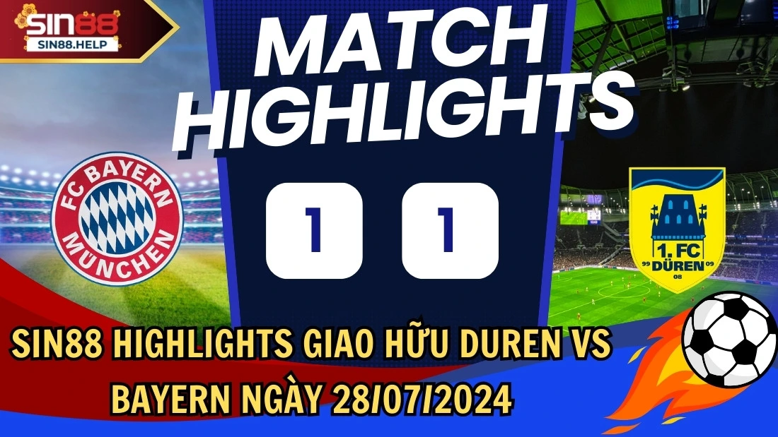 sin88 highlights duren vs bayern